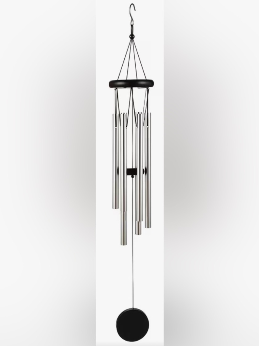 Wood and Metal wind chimes approx 25” long